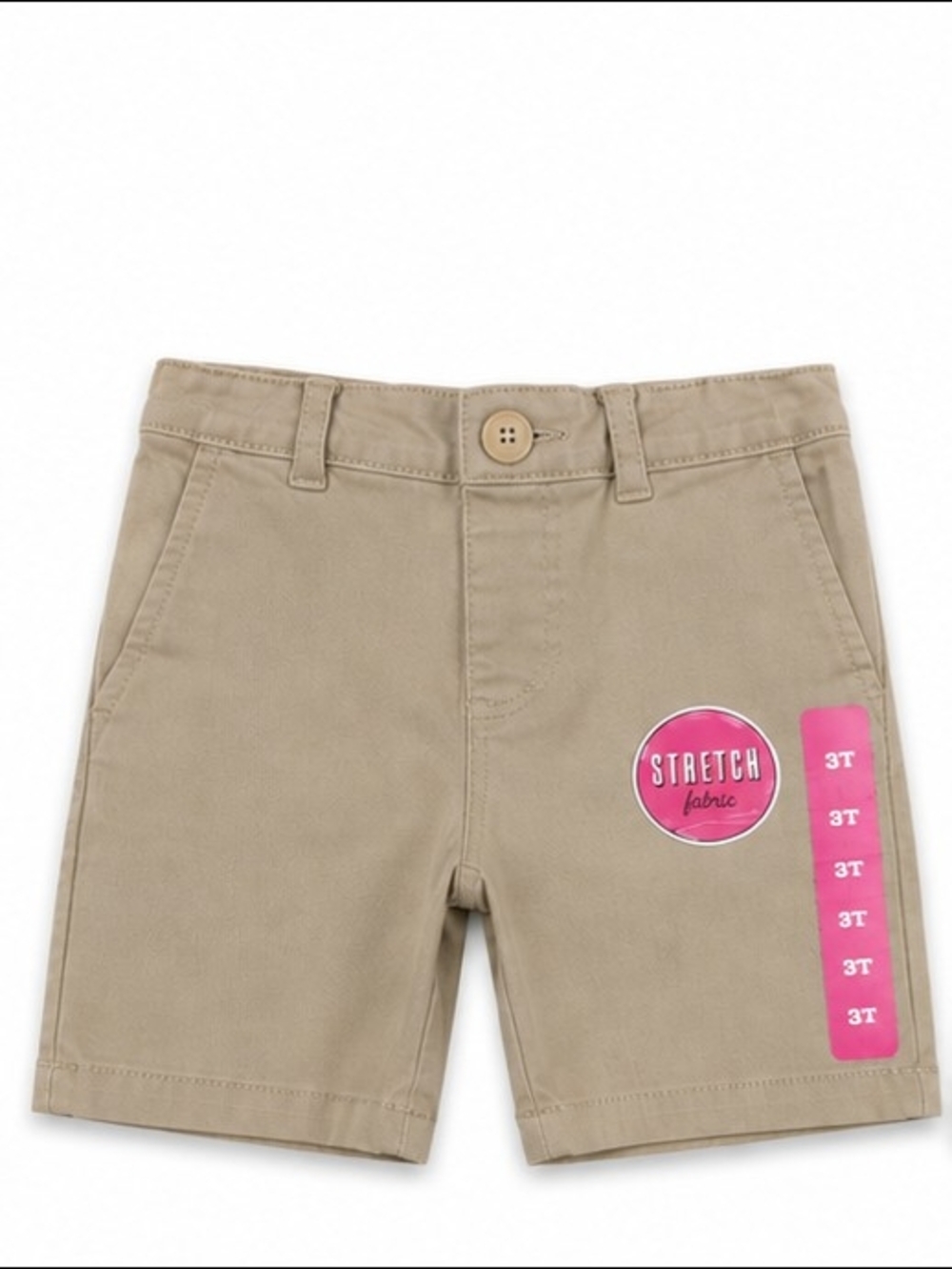 NWT The Children's Place Toddler Girls Khaki Stretch Shorts | Size 3T